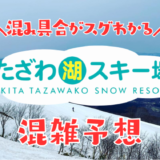 たざわ湖スキー場の混雑状況