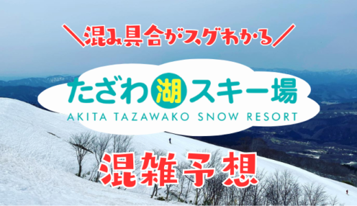 たざわ湖スキー場の混雑状況